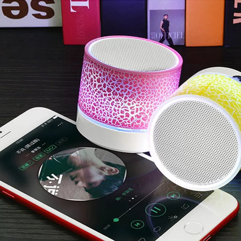 Bluetooth Mini Speaker Wireless Speaker Colorful LED Portable Speaker - Tech Mart
