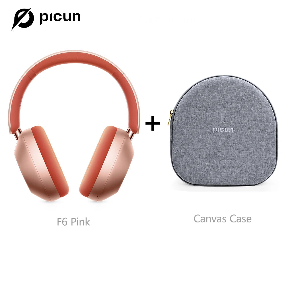 Picun F6 Wireless ANC Headphones – 120h Battery Life, 3D Spatial Audio, Hi-Res Certified with App Control & Dual Connection - Tech Mart