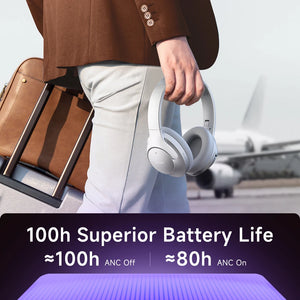 Picun ANC-05MAX Bluetooth Headphones – Deep 48dB ANC, 100H Battery, Hi-Res Audio, Foldable with App Control - Tech Mart