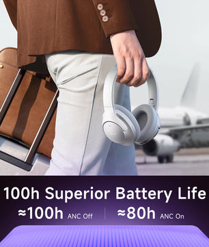 Picun ANC-05MAX Bluetooth Headphones – Deep 48dB ANC, 100H Battery, Hi-Res Audio, Foldable with App Control - Tech Mart