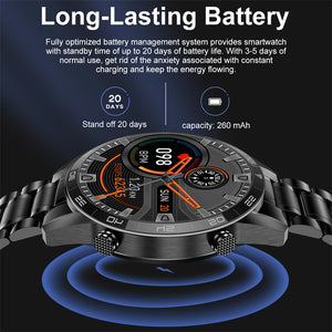 LIGE BW0189 PRO Smart Watch Men – Bluetooth Call, IP67 Waterproof Sports & Fitness Watch (For Android & iOS) - Tech Mart