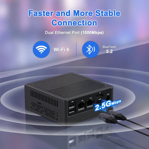New 12Th Gen Mini Pc Windows11 Intel N100 Processor Dual Lan Mini Computer - Tech Mart