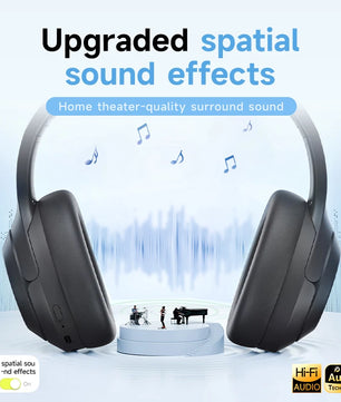 Picun F1 ANC Wireless Bluetooth 5.4 Hi-Fi Headphones with 43dB Adaptive Noise Cancelling, 80-Hour Battery, 40mm Drivers, and App Customization - Tech Mart