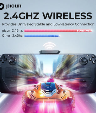 Picun G3 Wireless Gaming Headset with Mic – 65H Battery, 53mm Drivers, Bluetooth 5.4 + 2.4GHz, Over-Ear Gaming Headphones for PS5, PC, Switch, Mobile - Tech Mart