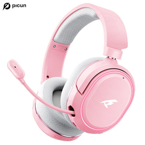 Picun G2 Wireless Gaming Headset – 2.4GHz RF + Bluetooth 5.3, Ultra Low Latency, 7.1 Surround, 100H Battery, Retractable ENC Mic – For PC, PS5, PS4, Switch, Mobile - Tech Mart