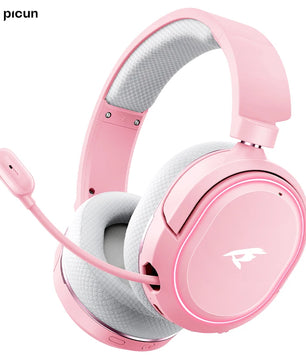 Picun G2 Wireless Gaming Headset – 2.4GHz RF + Bluetooth 5.3, Ultra Low Latency, 7.1 Surround, 100H Battery, Retractable ENC Mic – For PC, PS5, PS4, Switch, Mobile - Tech Mart