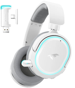 Picun G2 2.4GHz Wireless Gaming Headset with Bluetooth 5.3, 7.1 Surround Sound & Retractable ENC Mic – Compatible with PC, PS5, Switch & More - Tech Mart