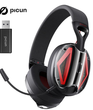 Picun G1 2.4GHz Gaming Wireless Headset – 3D Surround Sound Spatial Audio with ENC HD Mic for PS5, PC, Mobile & More - Tech Mart