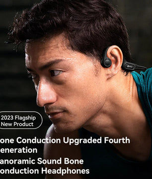 Picun T1 Bluetooth Bone Conduction Wireless Headphones – IPX7 Waterproof Sport Earhook Headset with 3D Panoramic Sound and Noise Cancelling Mic - Tech Mart