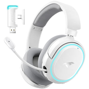 Picun G2 Wireless Gaming Headset – 2.4GHz RF + Bluetooth 5.3, Ultra Low Latency, 7.1 Surround, 100H Battery, Retractable ENC Mic – For PC, PS5, PS4, Switch, Mobile - Tech Mart