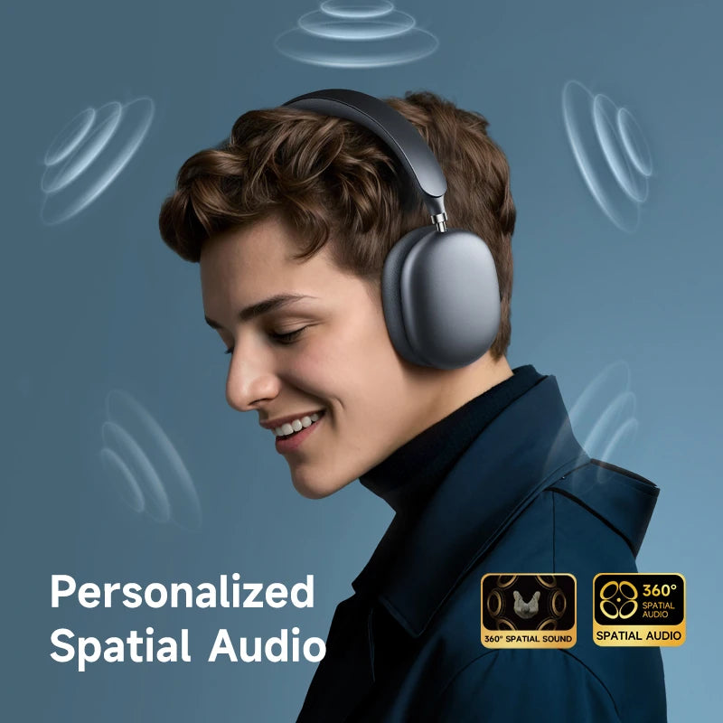 Picun F8S ANC Wireless Headphones with 3D Spatial Audio, Head Tracking & -54dB Hybrid Noise Cancellation – HiFi Bluetooth 6.0 Over-Ear Headset with ENC Mic, APP Control & 140-Hour Battery - Tech Mart