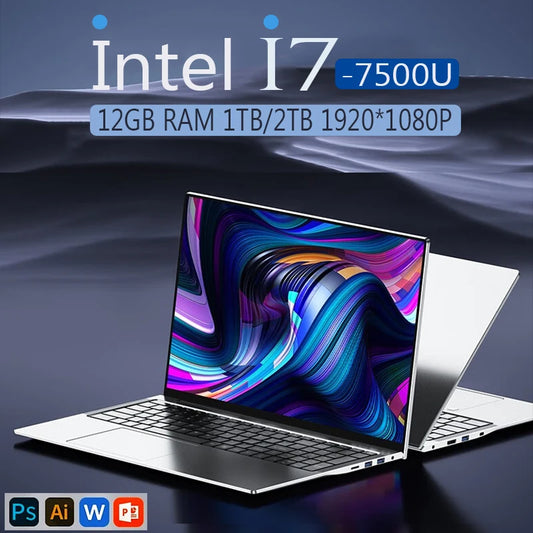 NEW Portable 14.1" Windows 11 Intel Core i7-7500U Laptops 1920*1080P Laptop Computer - Tech Mart