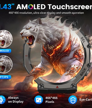 LIGE 2025 New GPS Smartwatch Men 5 ATM Waterproof Built-in Dual-band GNSS Compass Military Sport Bluetooth Call  Men Smart Watch - Tech Mart