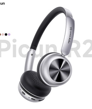 Picun R2 Wireless Bluetooth Headphones with Spatial Audio, 100H Battery, Foldable Design, Low Latency & App Control - Tech Mart