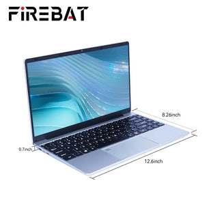 FIREBAT A14 Laptop Intel N5095 14.1 Inch 16GB LPDDR4 RAM Lightweight Computer Fingerprint scan - Tech Mart