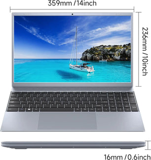 15.6 Inch Laptop J3710 8GB RAM 256GB SSD Windows 11 For Students And Business - Tech Mart