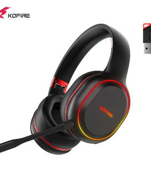 Kofire UG-05 Wireless Gaming Headset – 2.4G & Bluetooth 5.0, RGB Light, Vibration, 3D Sound, 40H Playtime, Detachable Mic for PS4/PS5/PC/Switch - Tech Mart