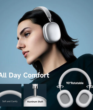 Picun F8S ANC Wireless Headphones with 3D Spatial Audio, Head Tracking & -54dB Hybrid Noise Cancellation – HiFi Bluetooth 6.0 Over-Ear Headset with ENC Mic, APP Control & 140-Hour Battery - Tech Mart