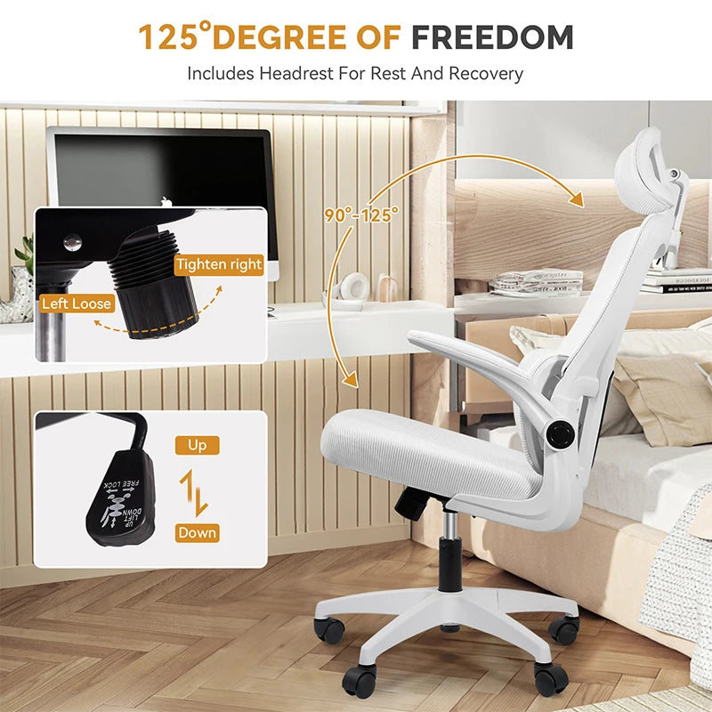 Office Chair Ergonomic High Back Chair Mesh Sliding Gaming Computer Chairs - Tech Mart