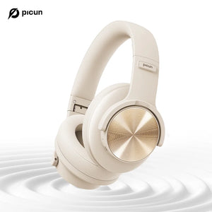 Picun B8 Wireless Bluetooth Headphones – 120H Playtime, 3EQ Modes, Low Latency, and Touch Control Over-Ear Headset - Tech Mart