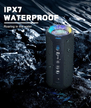 Ortizan Bluetooth Speakers 40W Enhanced Bass Portable Outdoor Wireless Speaker 30Hrs IP7 Waterproof Shower Speaker Bluetooth 5.3 - Tech Mart