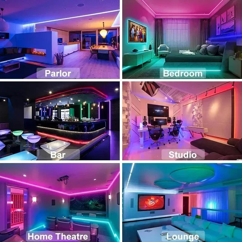 RGB LED Strip Lights with Bluetooth or WiFi - Tech Mart