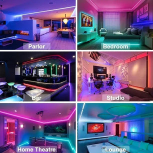 RGB LED Strip Lights with Bluetooth or WiFi - Tech Mart