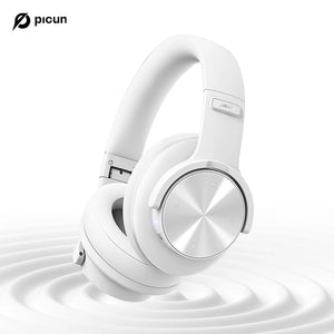 Picun B8 Wireless Bluetooth Headphones – 120H Playtime, 3EQ Modes, Low Latency, and Touch Control Over-Ear Headset - Tech Mart