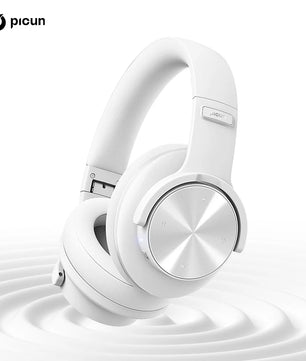 Picun B8 Wireless Bluetooth Headphones – 120H Playtime, 3EQ Modes, Low Latency, and Touch Control Over-Ear Headset - Tech Mart