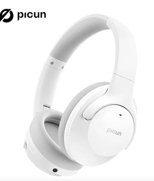 Picun ANC-05L Wireless Bluetooth Headphones with Hi-Res Audio, ANC, ENC Mic, and 100-Hour Battery Life – Lightweight Over-Ear Headset for Gaming, Travel, and Office Use - Tech Mart