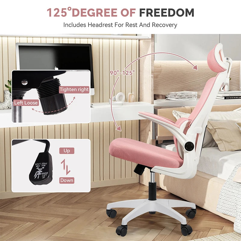 Office Chair Ergonomic High Back Chair Mesh Sliding Gaming Computer Chairs - Tech Mart