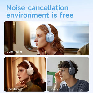 Picun F1 ANC Wireless Bluetooth 5.4 Hi-Fi Headphones with 43dB Adaptive Noise Cancelling, 80-Hour Battery, 40mm Drivers, and App Customization - Tech Mart