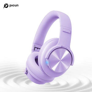 Picun B8 Wireless Bluetooth Headphones – 120H Playtime, 3EQ Modes, Low Latency, and Touch Control Over-Ear Headset - Tech Mart
