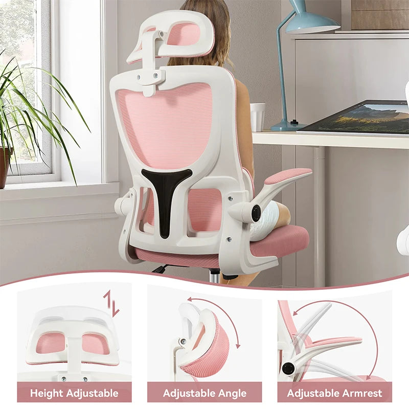 Office Chair Ergonomic High Back Chair Mesh Sliding Gaming Computer Chairs - Tech Mart