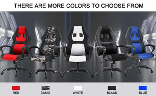 Gaming Chair Home Office Ergonomic Desk Massage PU With Leather - Tech Mart