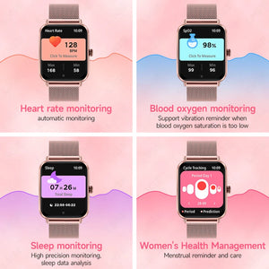LIGE Fashion 1.83”HD Women Smart Watch Sports Fitness Watch Health Monitoring Digital Men Waterproof Smartwatch Ladies Bracelet - Tech Mart