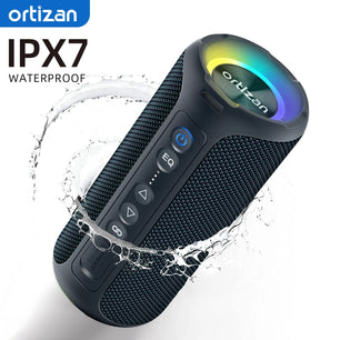 Ortizan Bluetooth Speakers 40W Enhanced Bass Portable Outdoor Wireless Speaker 30Hrs IP7 Waterproof Shower Speaker Bluetooth 5.3 - Tech Mart