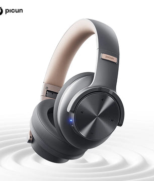 Picun B8 Wireless Bluetooth Headphones – 120H Playtime, 3EQ Modes, Low Latency, and Touch Control Over-Ear Headset - Tech Mart