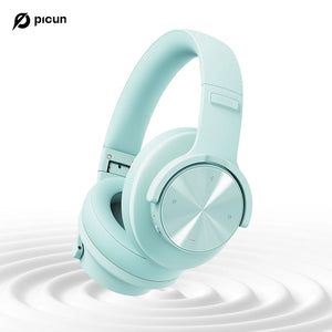 Picun B8 Wireless Bluetooth Headphones – 120H Playtime, 3EQ Modes, Low Latency, and Touch Control Over-Ear Headset - Tech Mart