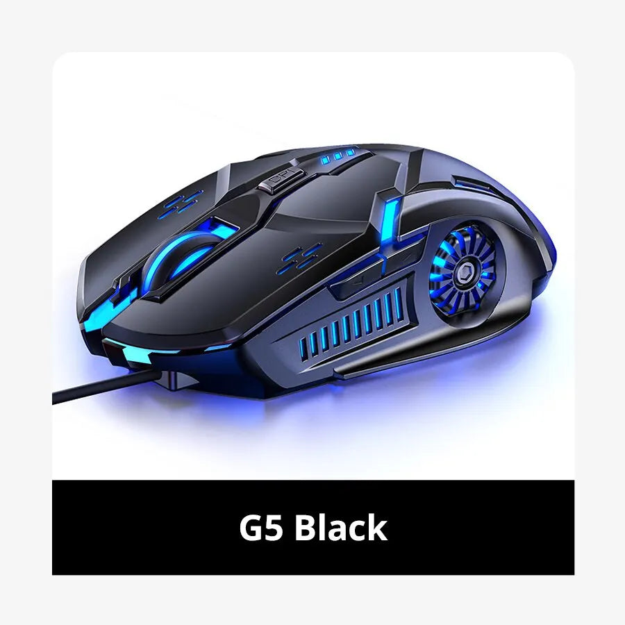 Silver Eagle G5 Mute Wired Mouse Six Keys Luminous Game E-Sports Machinery Computer Accessories Cross-Border Delivery - Tech Mart