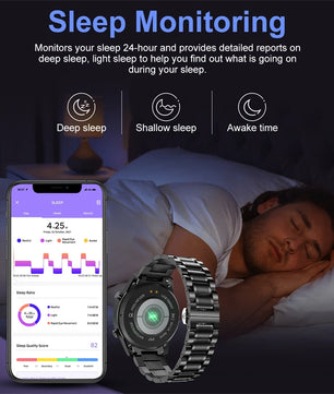 LIGE BW0189 PRO Smart Watch Men – Bluetooth Call, IP67 Waterproof Sports & Fitness Watch (For Android & iOS) - Tech Mart