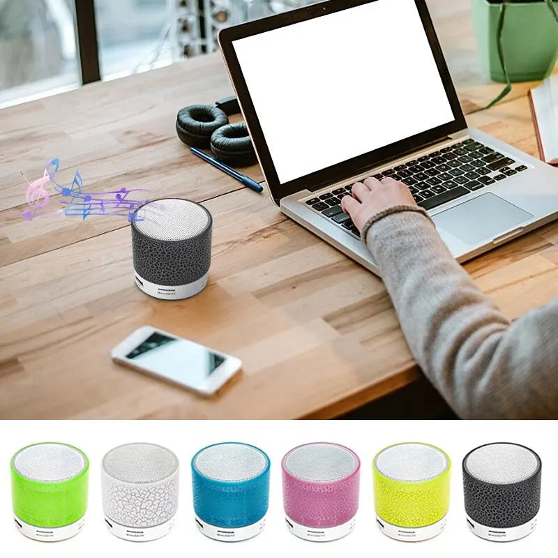 Bluetooth Mini Speaker Wireless Speaker Colorful LED Portable Speaker - Tech Mart