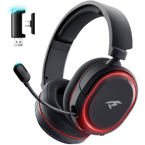 Picun Wireless Gaming Headset Bluetooth + 2.4GHz with 100H Battery ENC Mic and 4-in-1 Multi-Platform Support - Tech Mart