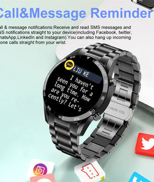 LIGE BW0189 PRO Smart Watch Men – Bluetooth Call, IP67 Waterproof Sports & Fitness Watch (For Android & iOS) - Tech Mart