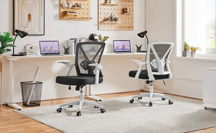 Ergonomic Office Chair Mesh Desk Chair with Flip-up Armrests Swivel Adjustable Chair - Tech Mart