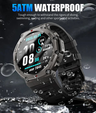 LIGE 2025 New GPS Smartwatch Men 5 ATM Waterproof Built-in Dual-band GNSS Compass Military Sport Bluetooth Call  Men Smart Watch - Tech Mart