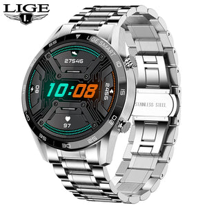 LIGE BW0189 PRO Smart Watch Men – Bluetooth Call, IP67 Waterproof Sports & Fitness Watch (For Android & iOS) - Tech Mart