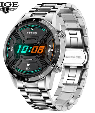LIGE BW0189 PRO Smart Watch Men – Bluetooth Call, IP67 Waterproof Sports & Fitness Watch (For Android & iOS) - Tech Mart
