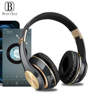 T5 Bluetooth Headphones Over Ear Head Wireless Earphones With Mic Music Headset Gamer Foldable Auriculare Fone
