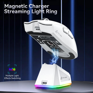 Attack Shark X11 Tri-mode Gaming Mouse with Magnetic Charging Dock, PixArt PAW3311 Sensor, 22K DPI, BT/2.4Ghz/Wired, for PC/MAC - Tech Mart